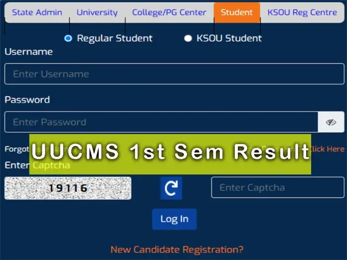 UUCMS 1st Sem Result