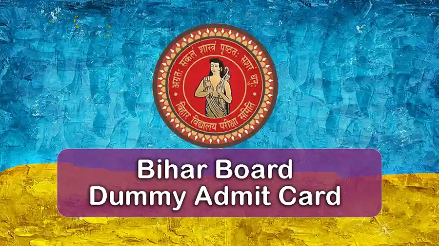 Bihar Board Dummy Admit Card