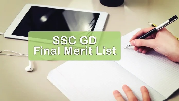 SSC GD Final Merit List